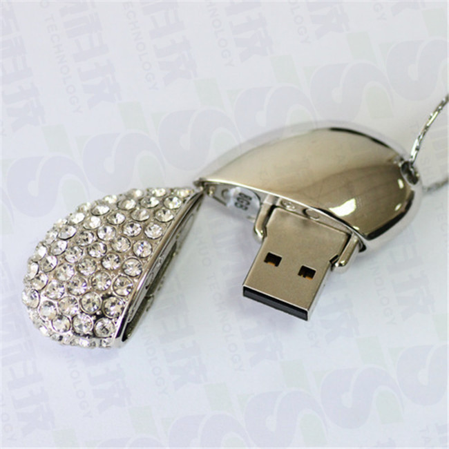 愛心U盤,珠寶U盤,水晶心形U盤,愛心U盤,心形項鏈優盤