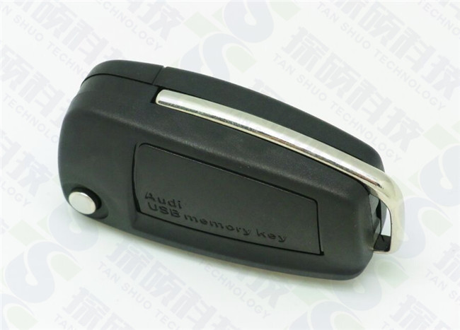 新款奧迪汽車鑰匙U盤 汽車公司禮品優盤訂做工廠  塑膠汽車禮品U盤生產廠家