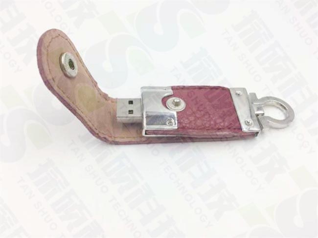 Ferragamo菲拉格慕定做限量版紅色皮套U盤 真皮材質U盤制作工廠