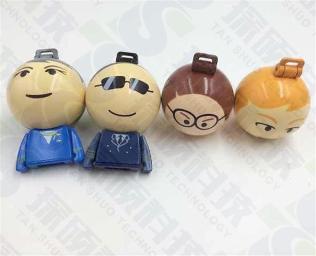 卡通U盤,人物造型U盤,3D立體U盤,百變折疊機械人U盤,卡通大頭人物U盤